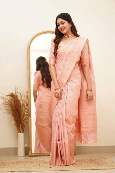 Reach Pallu Jacquard Saree For Women