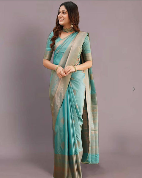 Reach Pallu Jacquard Saree For Women