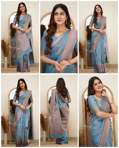 Reach Pallu Jacquard Saree For Women