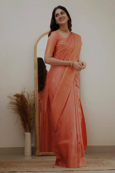 Reach Pallu Jacquard Saree For Women