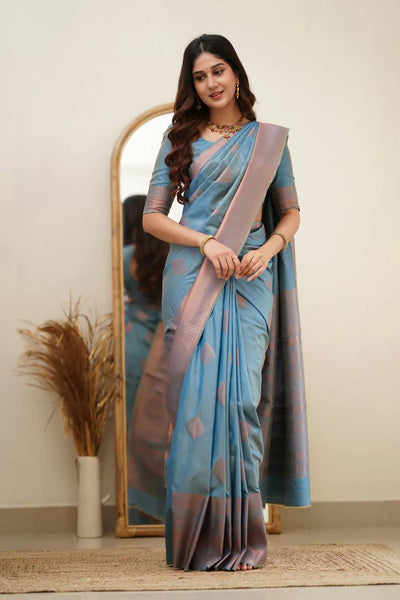 Reach Pallu Jacquard Saree For Women