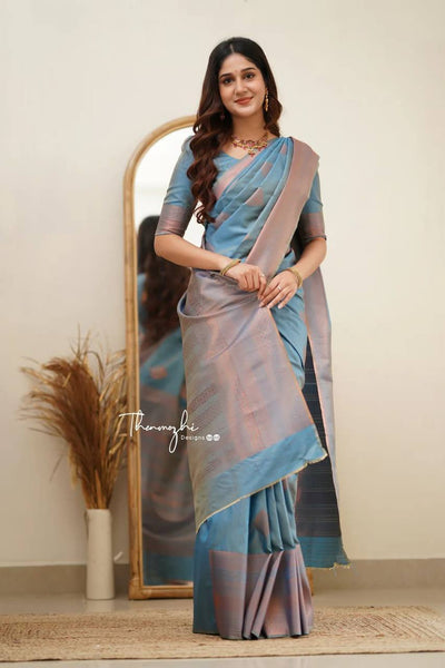 Reach Pallu Jacquard Saree For Women