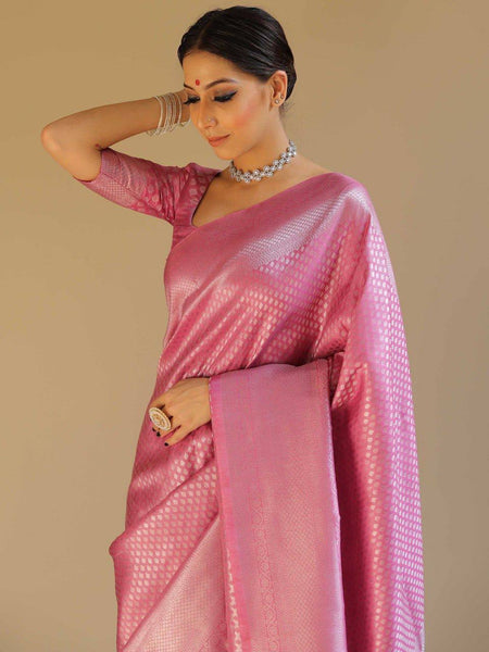 Reach Pallu Jacquard Saree For Women