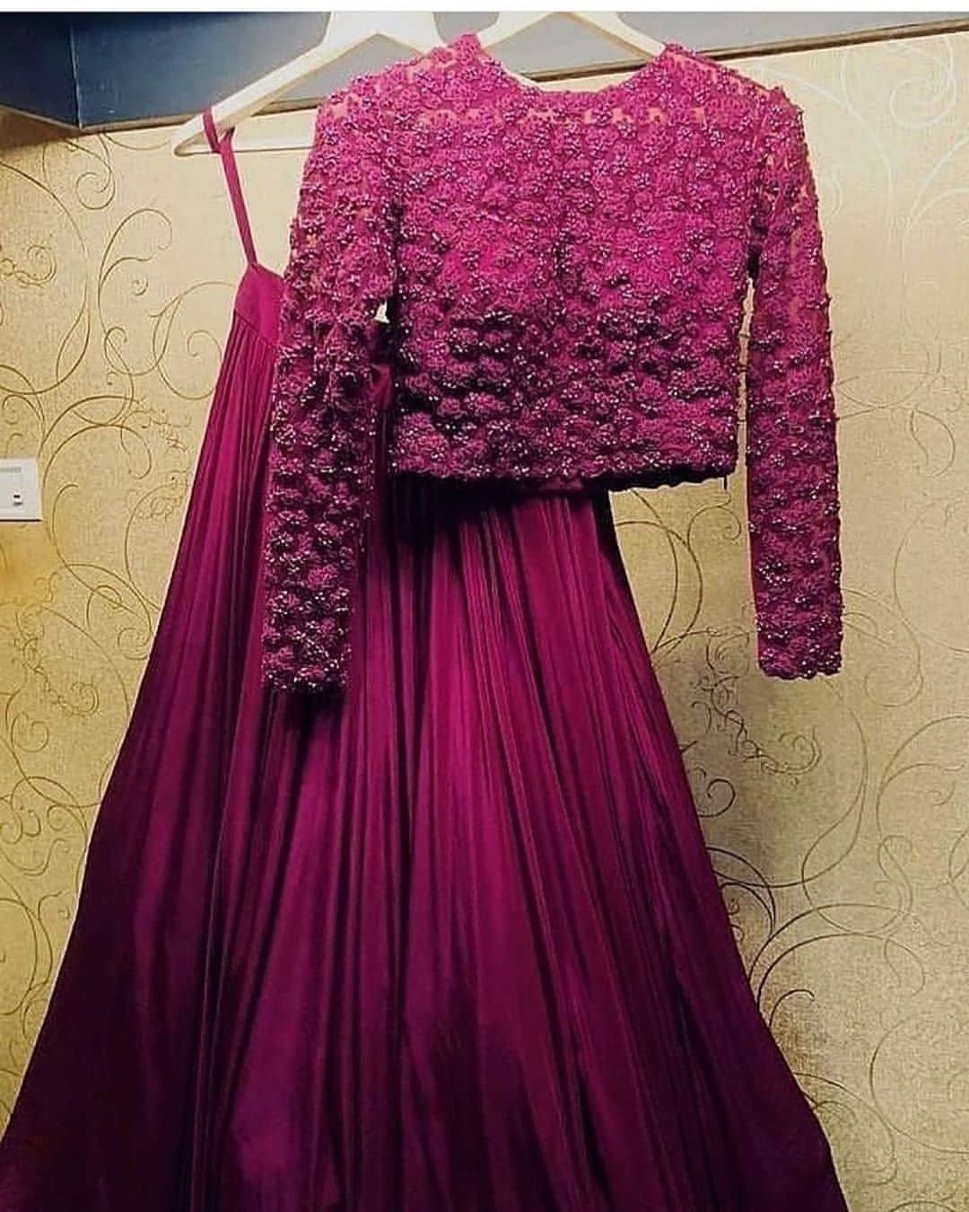 Magenta Color Enchanting Magenta Chinon Silk Lehenga Choli with Thread and Sequence Work