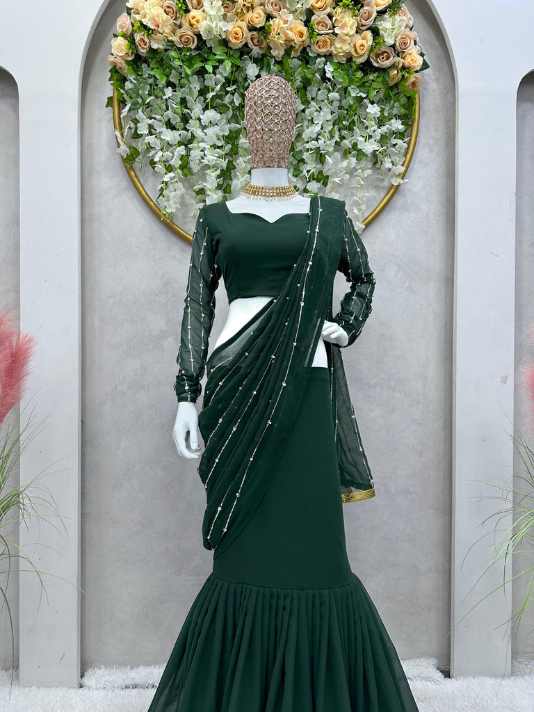 South Indian Lehenga Half Saree Design For Online Shopping
