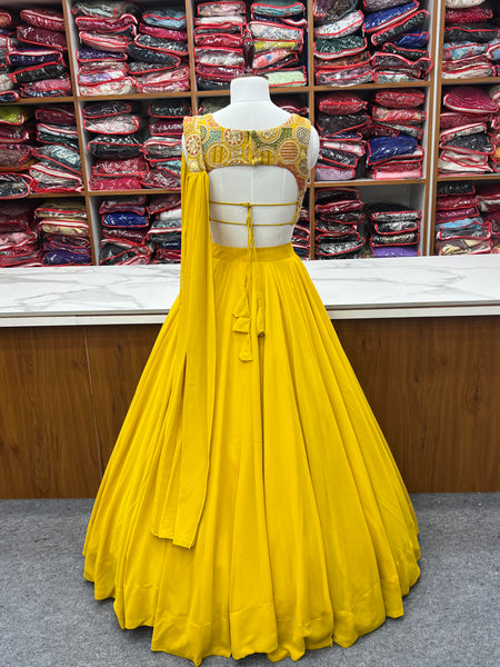 Latest Georgette Sequence Full Stitched Lehenga Choli