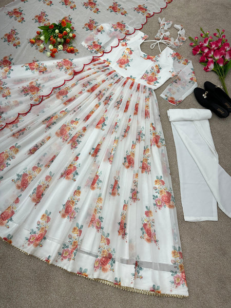 Full Stitched Anarkali dress for women