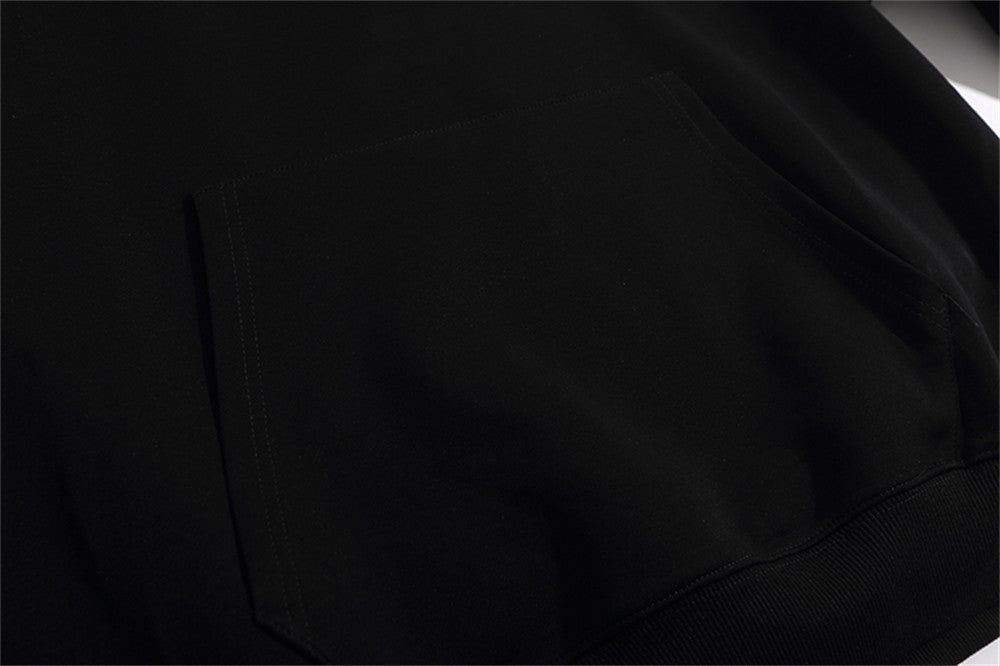 Solid Color Fashion Hooded Sweatshirt Men