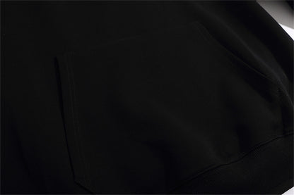 Solid Color Fashion Hooded Sweatshirt Men