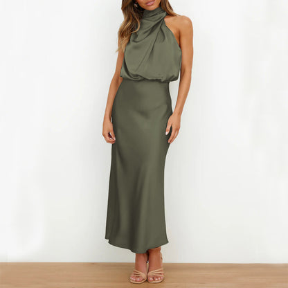 Summer Sleeveless Dress Ins Fashion Elegant Evening Party Club Clothing For Women