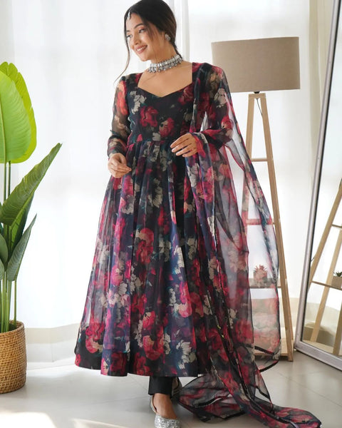 Best Quality Anarkali Gown dupatta Pent Set