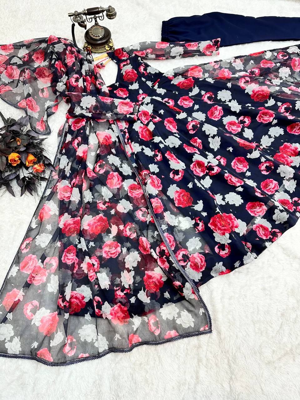 Best Quality Anarkali Gown dupatta Pent Set