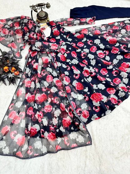 Best Quality Anarkali Gown dupatta Pent Set