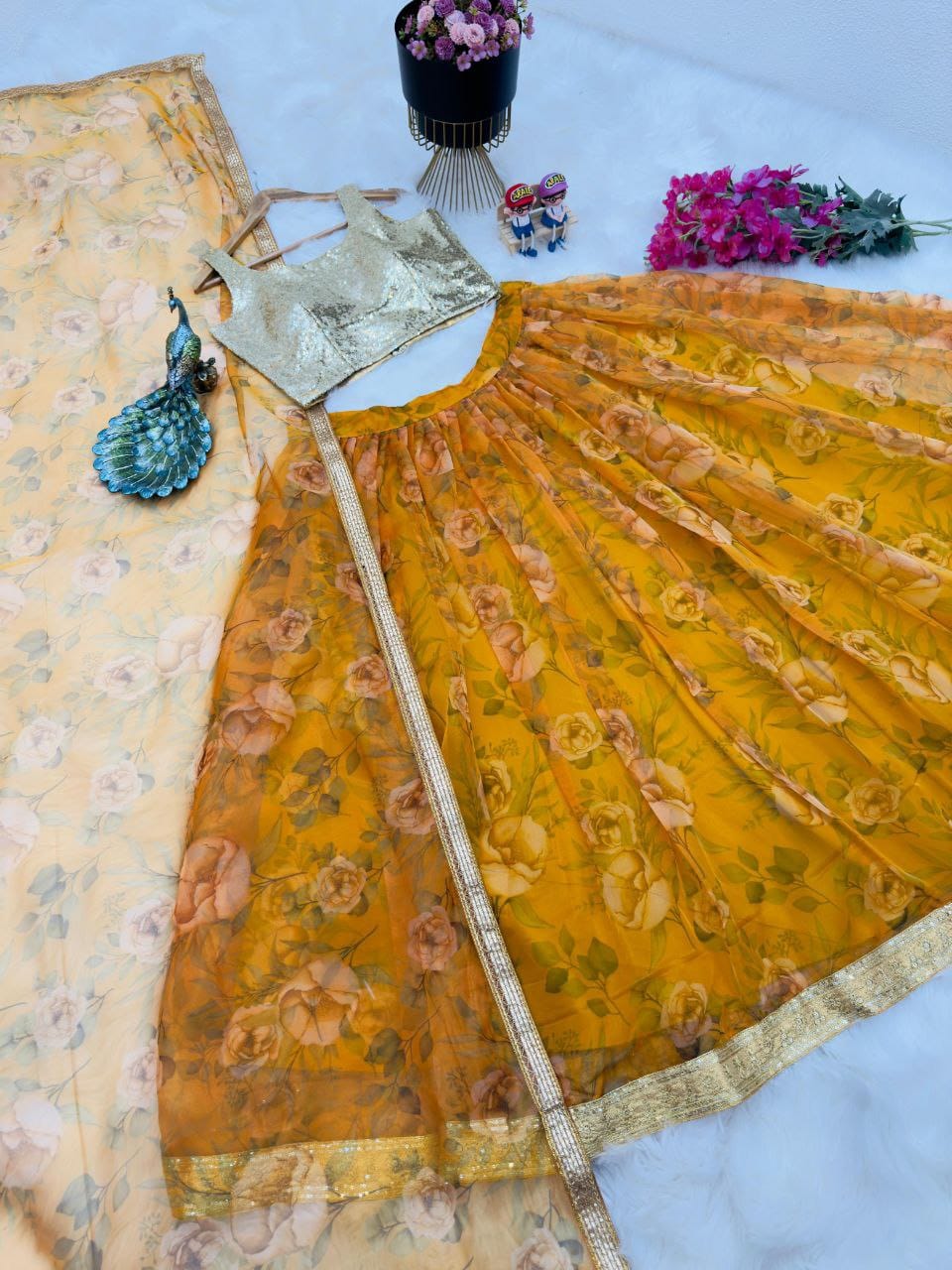 Haldi Color Function Lehenga Choli For Women