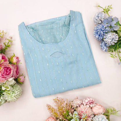 Latest Organza Net Sequence Work Ready Made Kurti