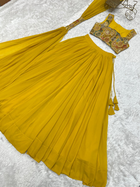 Latest Georgette Sequence Full Stitched Lehenga Choli