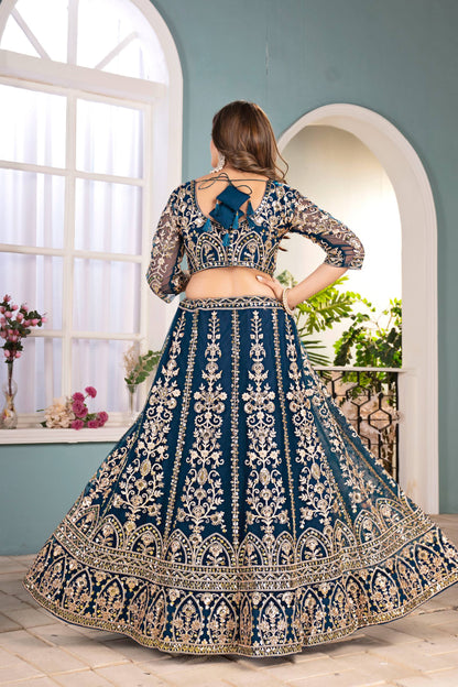 Latest Soft Net Sequence Lehenga Choli