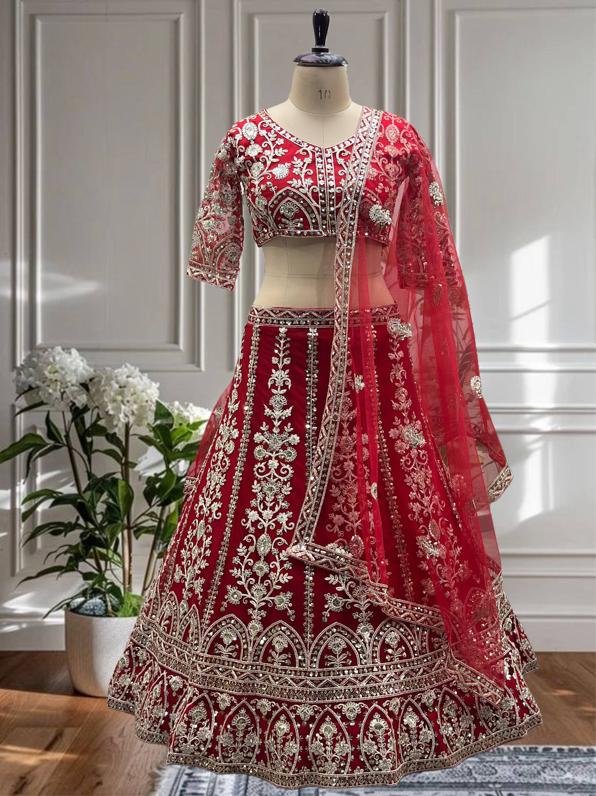 Latest Soft Net Sequence Lehenga Choli