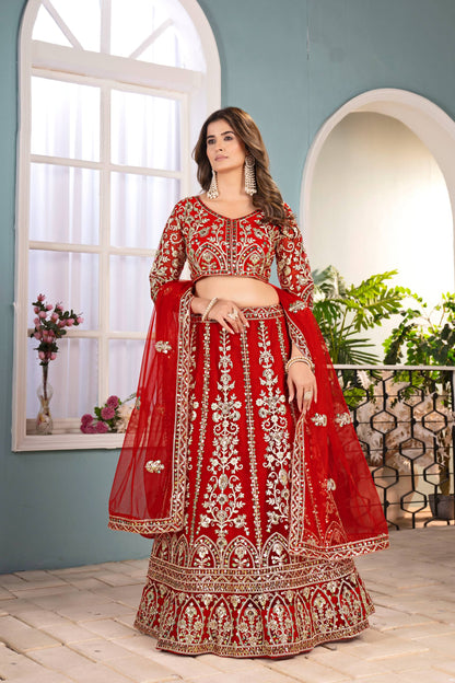 Latest Soft Net Sequence Lehenga Choli