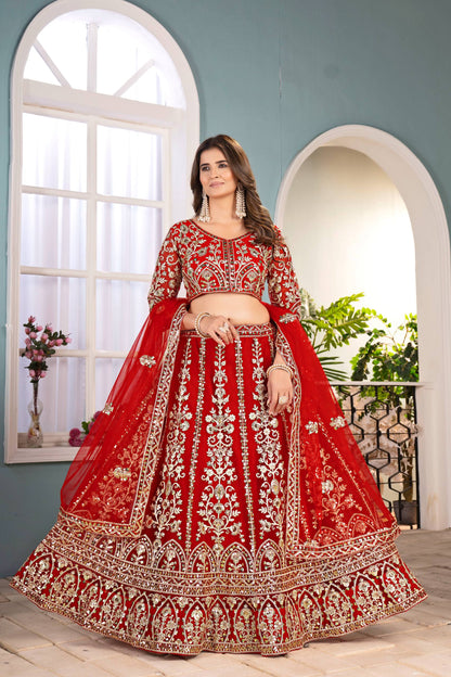 Latest Soft Net Sequence Lehenga Choli
