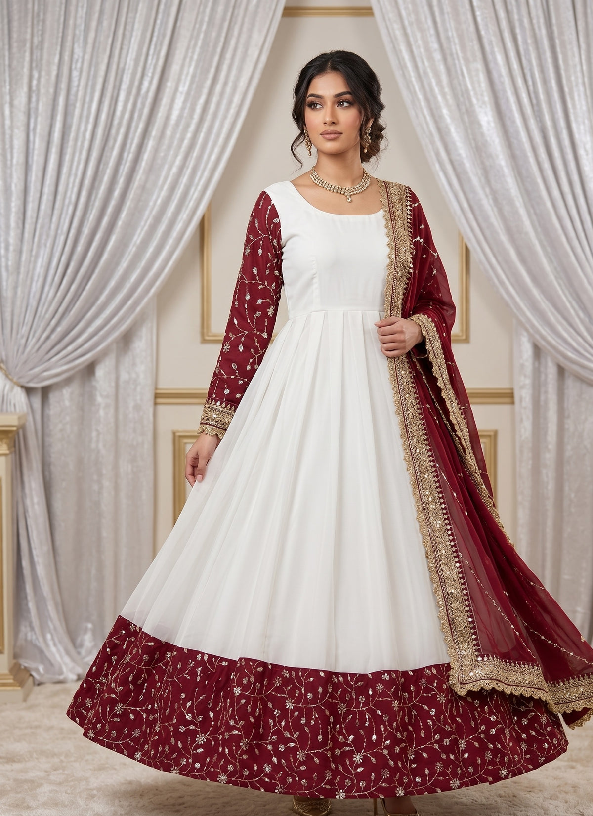 Exquisite Ethnic Maxi Anarkali Set
