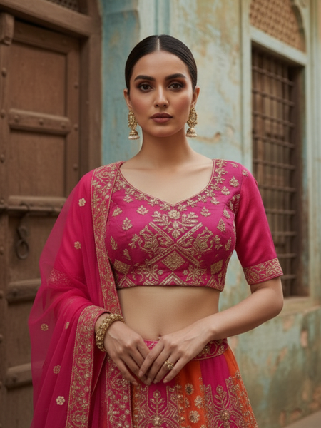 Best Quality Georgette Sequence Embroidered Work Lehenga Choli