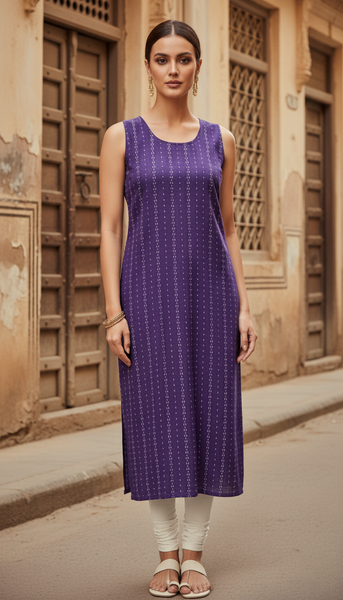 Pure Cotton Geometric Printed Kurti