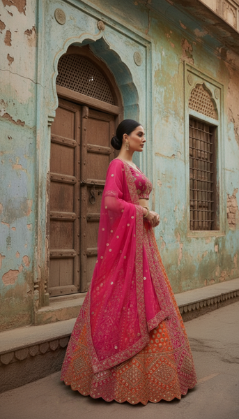 Best Quality Georgette Sequence Embroidered Work Lehenga Choli