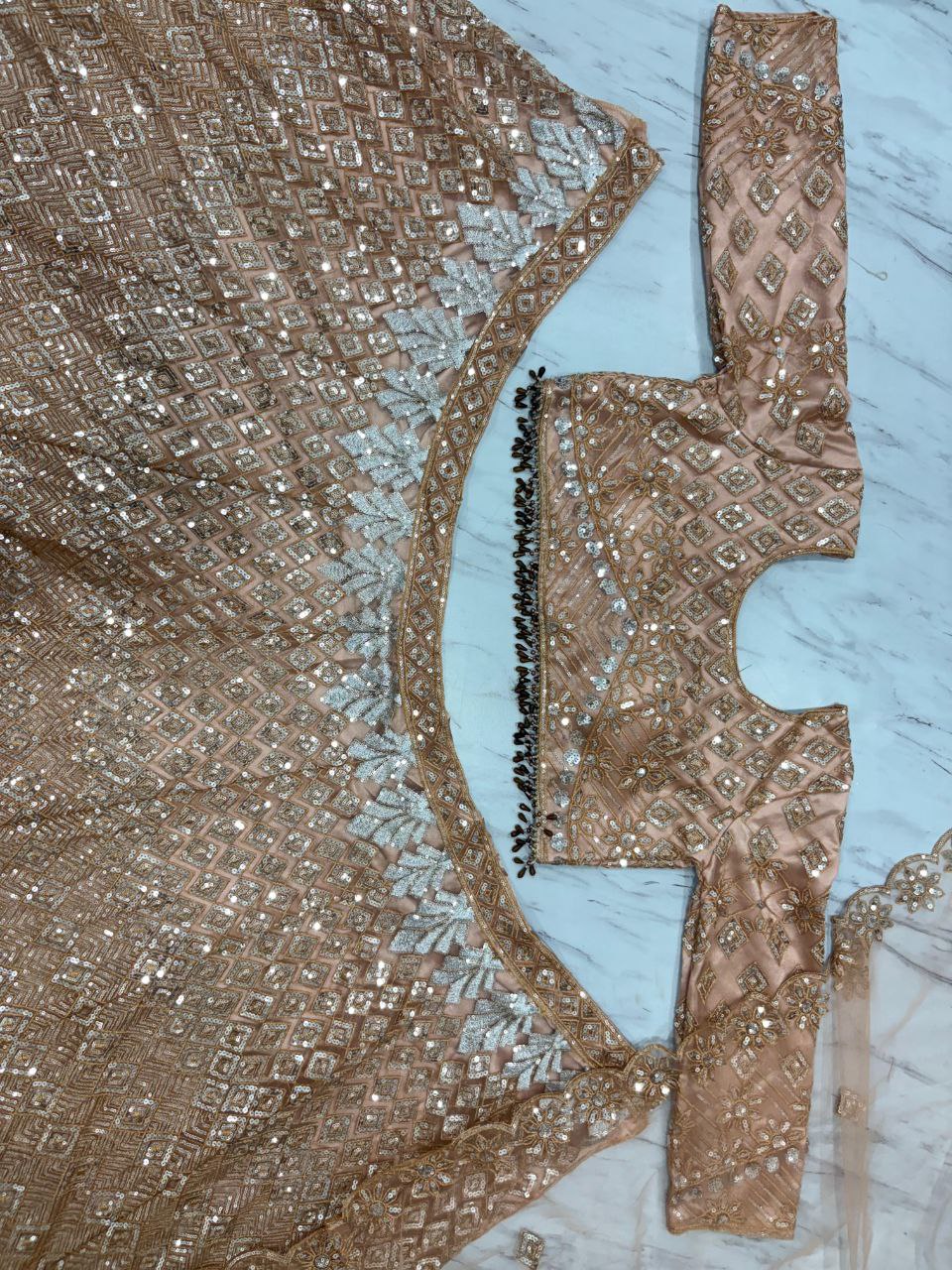 Butterfly Net Sequence Lehenga Choli