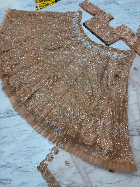 Butterfly Net Sequence Lehenga Choli