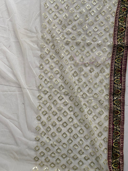 Latest Net Embroidery Saree with blouse