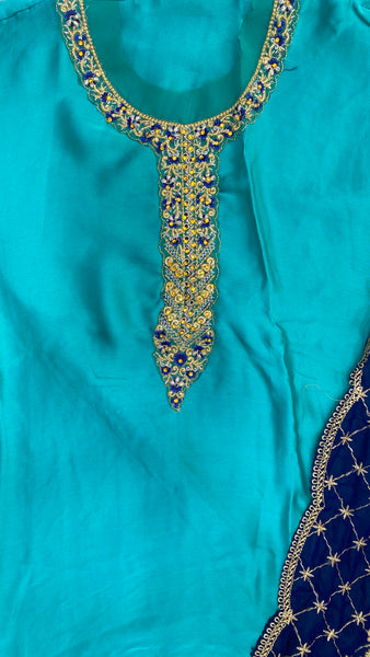 Rama Latest Satin Sharara Suit