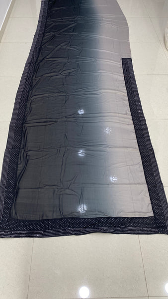 Two Tone Satin Sirosky saree