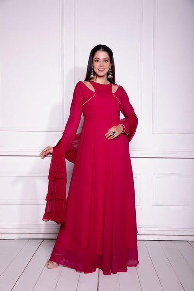 Designer Anarkali Suit with Dupatta Dress set for women