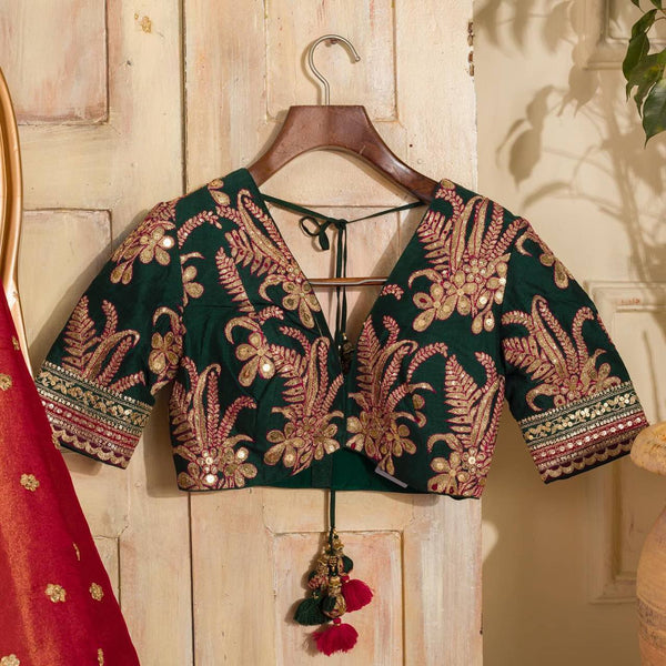 Light Orange Color Jimmy Choo Sequence Thread Work Saree Blouse