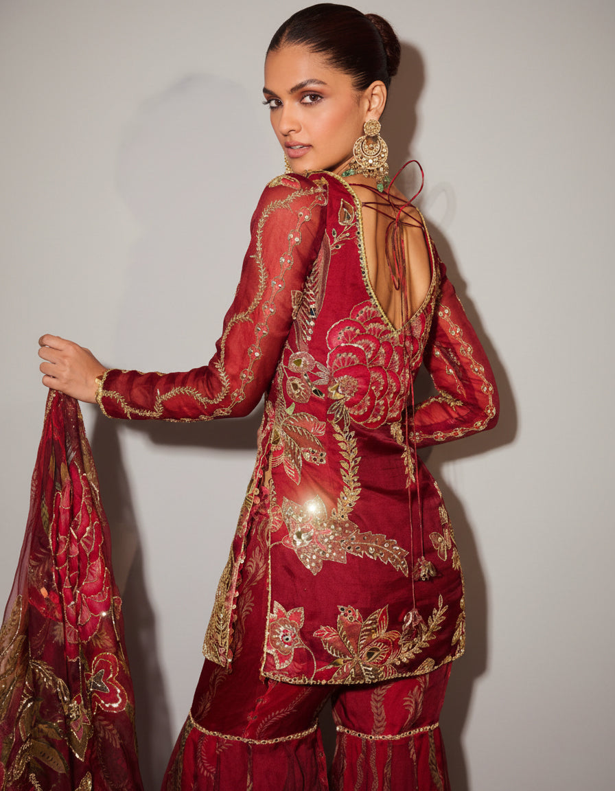 Soft Organza Sharara Set