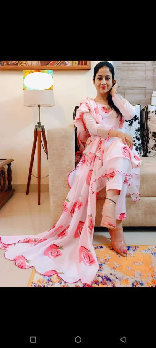 Beautiful Ready to Wear Suit with Rose Print