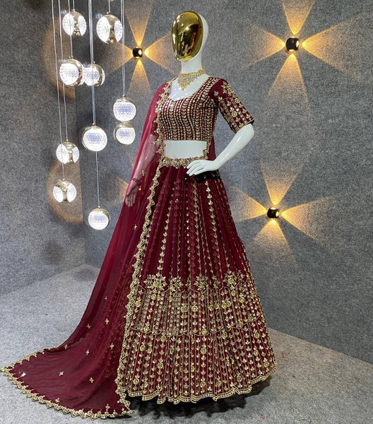 Party Wear Embroidery Georgette lehenga choli for women