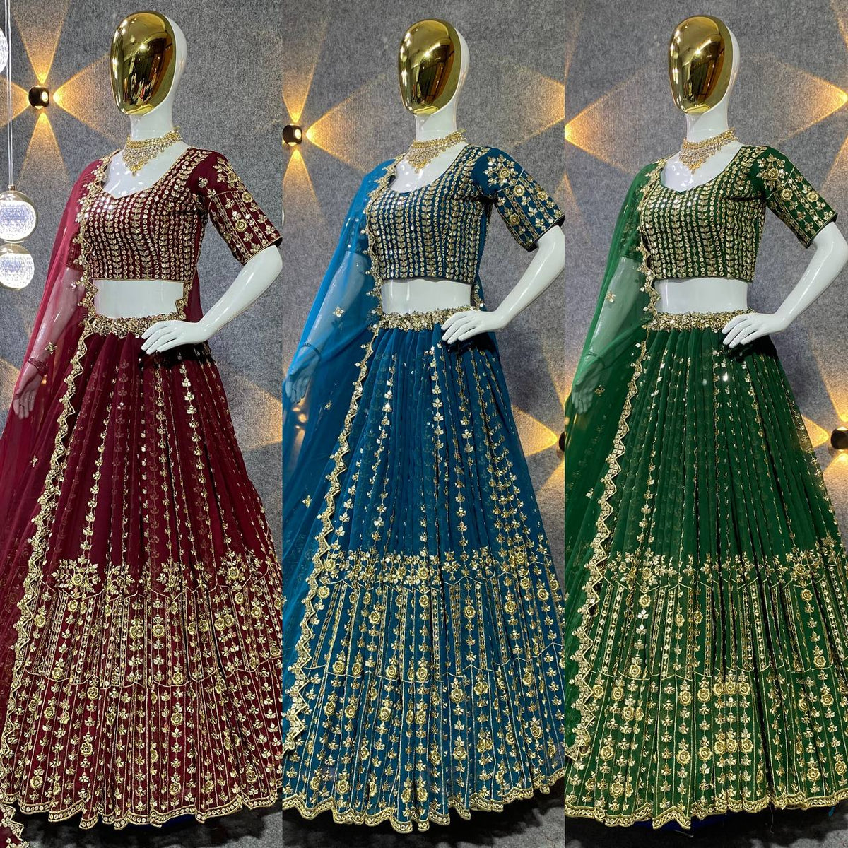 Party Wear Embroidery Georgette lehenga choli for women