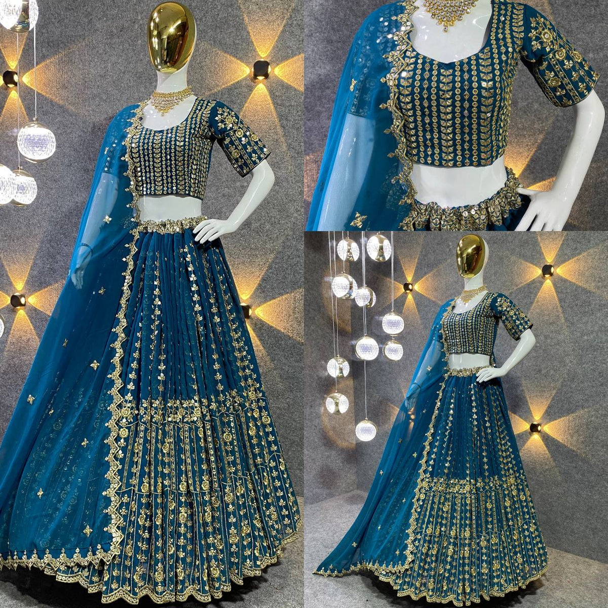Party Wear Embroidery Georgette lehenga choli for women