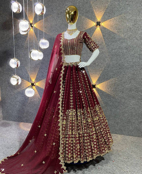 Party Wear Embroidery Georgette lehenga choli for women