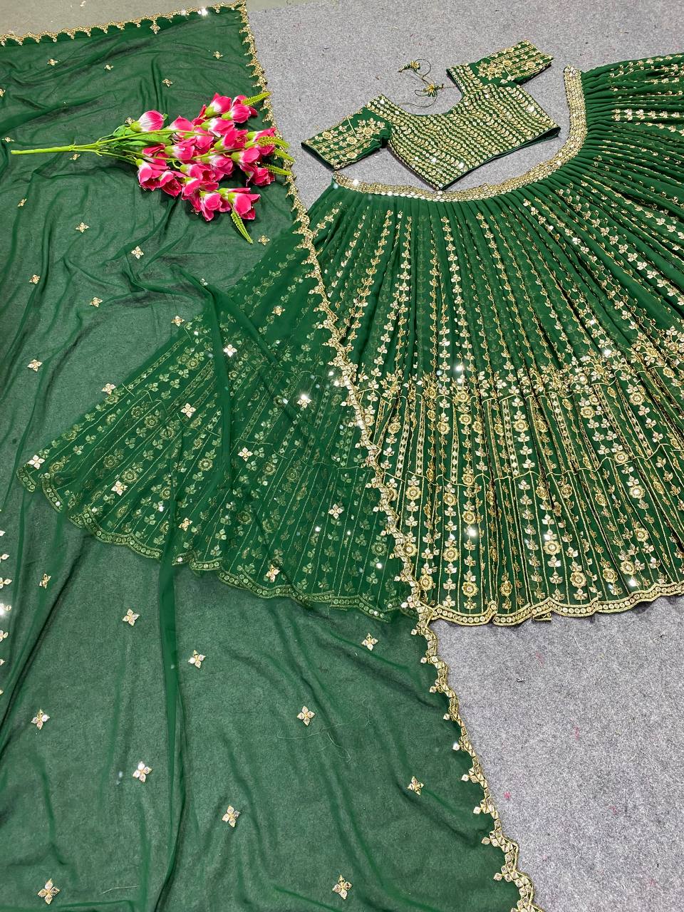 Party Wear Embroidery Georgette lehenga choli for women