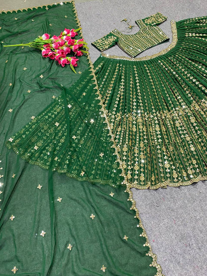 Party Wear Embroidery Georgette lehenga choli for women