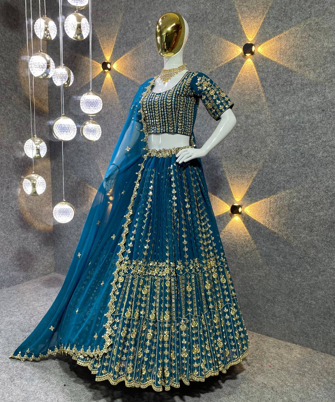 Party Wear Embroidery Georgette lehenga choli for women