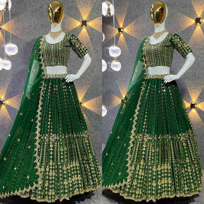 Party Wear Embroidery Georgette lehenga choli for women
