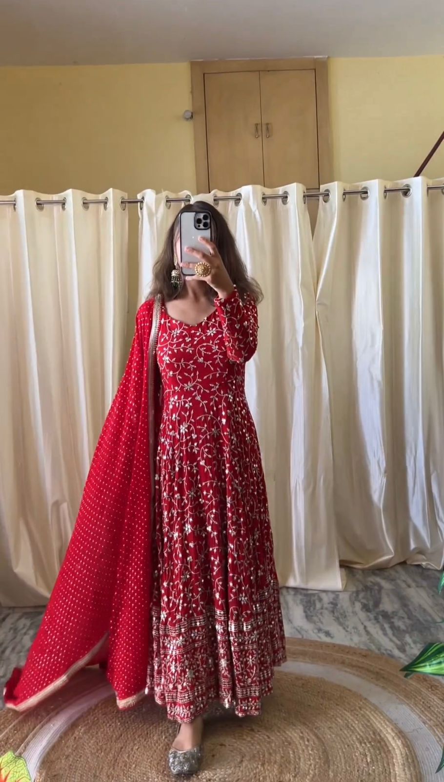 Designer Party Wear Look Full Heavy Embroidery Sequence gown for women