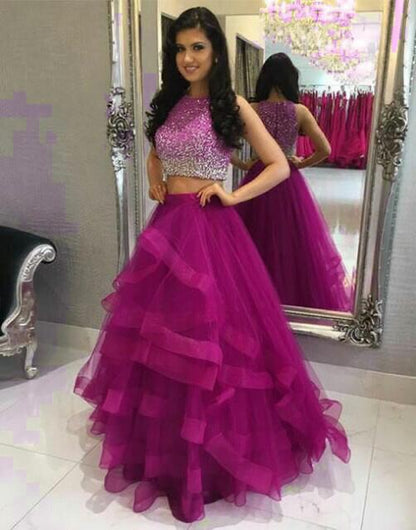 Latest Flair Kali Ruffle Net Sequence Work Design Lehenga for women