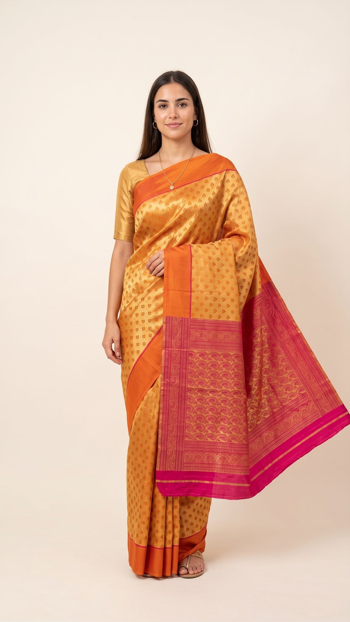 Latest pink Color Jacquard Trending Saree