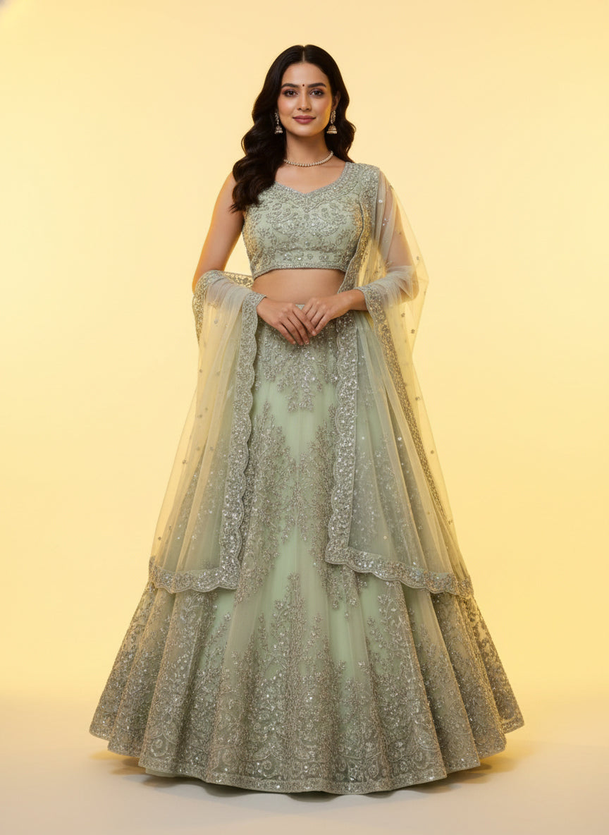 Soft Butterfly Net Designer Lehenga Choli