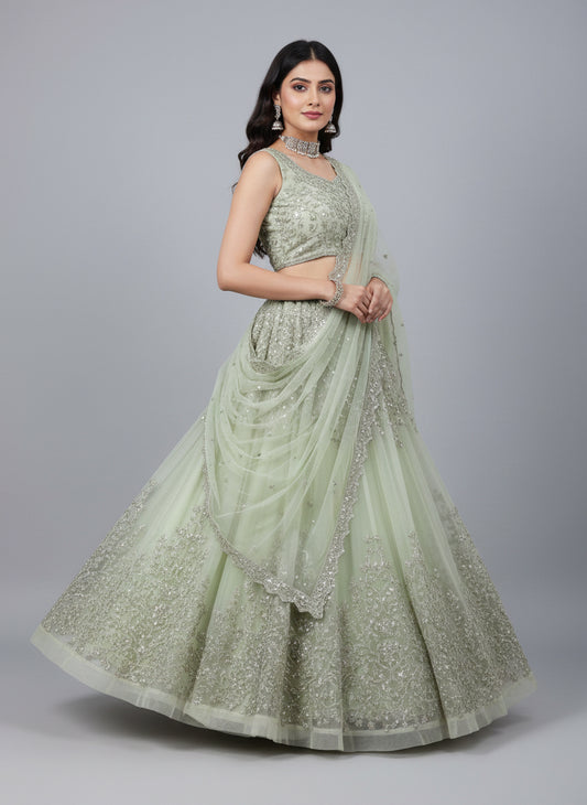 Soft Butterfly Net Designer Lehenga Choli